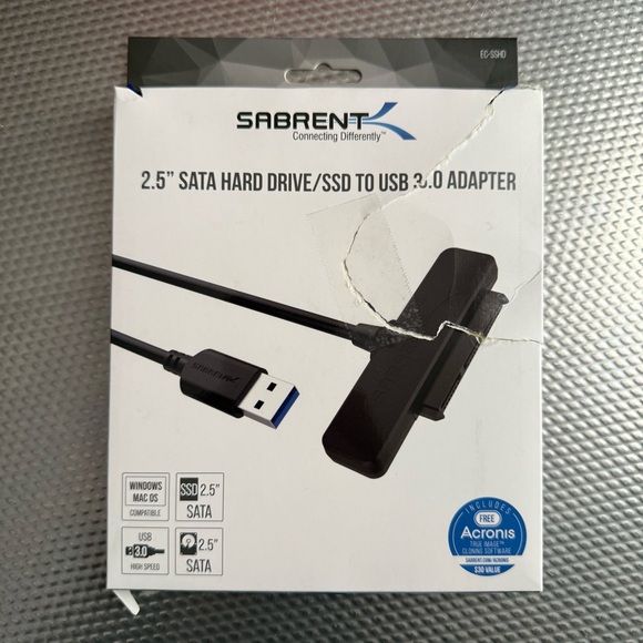 Sabrent Other - Sabrent SATA to USB Cable - USB 3.0 to 2.5” SATA I/II/III Hard Drive Adapter